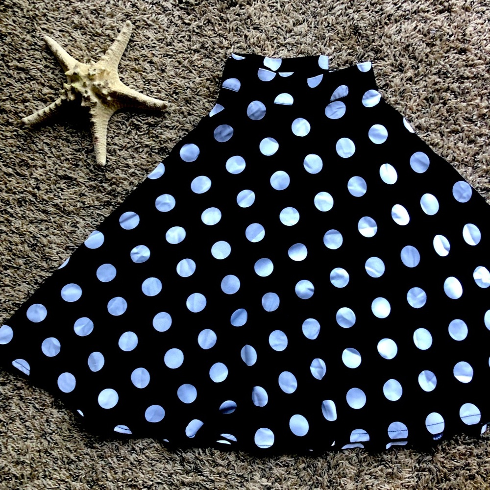 A -line New French Polka dot skirt!